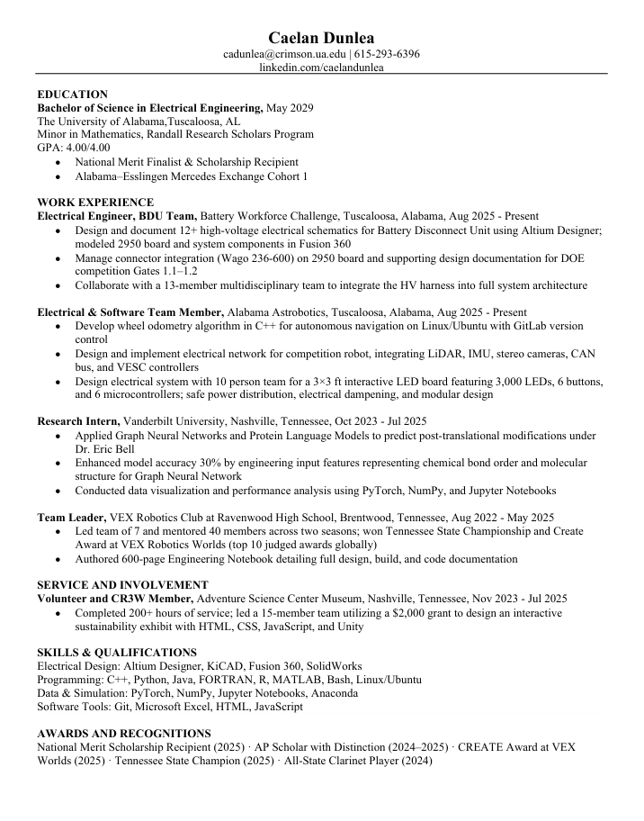 Resume preview